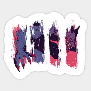 Werewolf on the inside Sticker